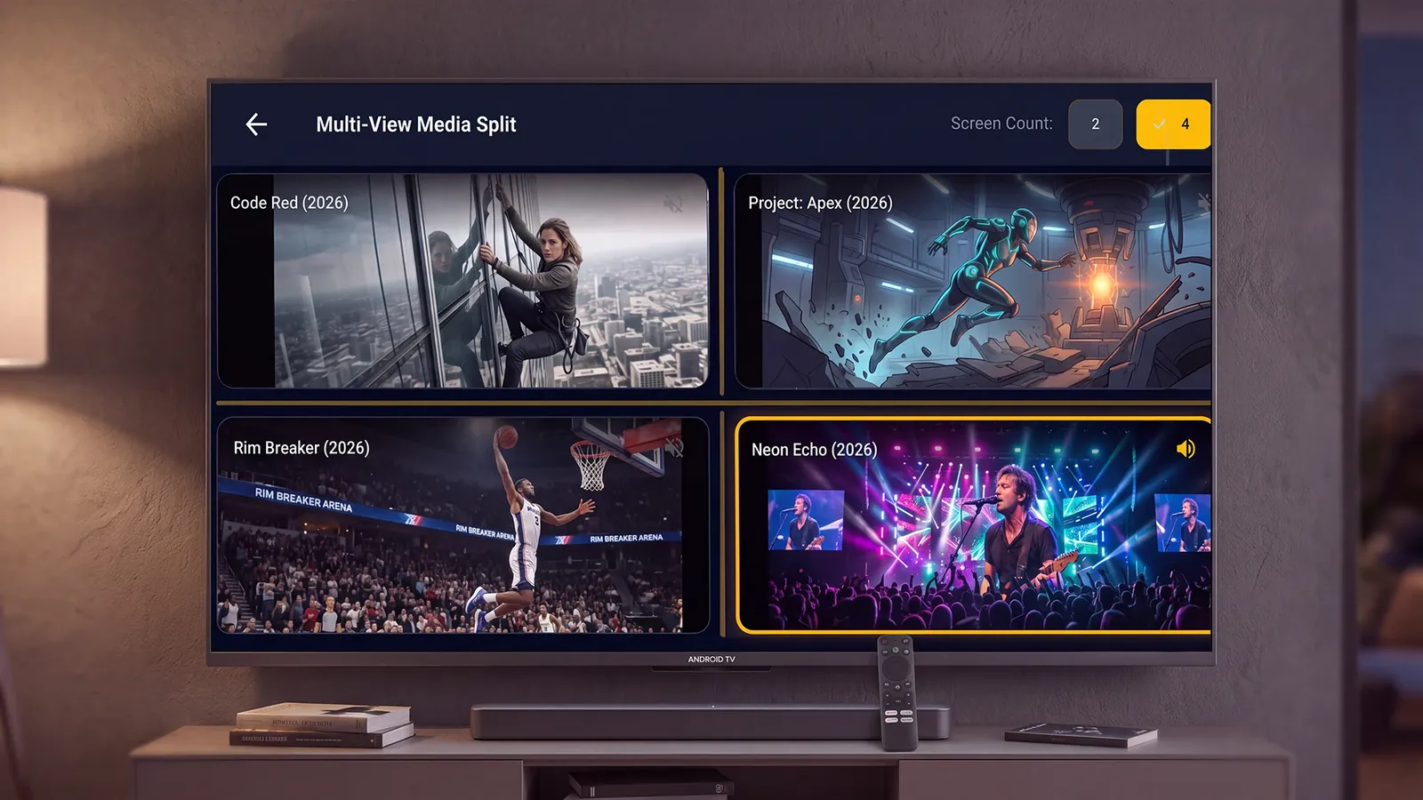 Android TV: çoklu ekran